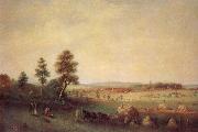 Henry Burn Harvest Scene oil painting